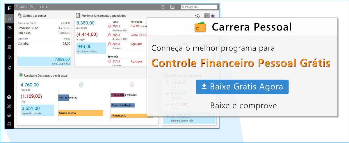 Carrera Pessoal Grátis