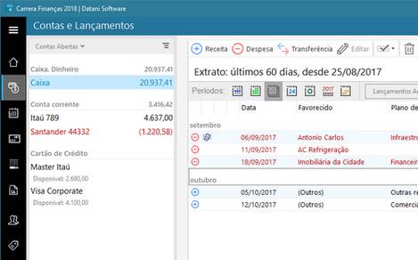 Controle de Contas e Lançamentos