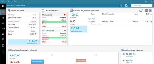 Gerenciar Contas e Lançamentos